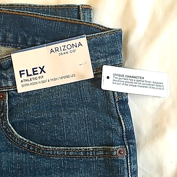 Men's Arizona Jean Co. medium blue athletic fit flex 32x34 jeans - Picture 6 of 10